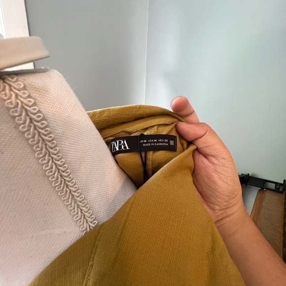 𝅺zara mustard jacket size M nwt - Picture 8 of 9